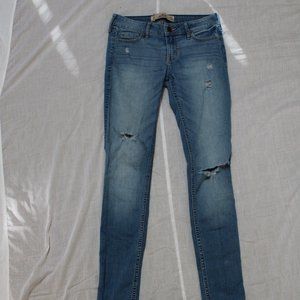 Hollister Low Rise Ripped Jeans
